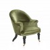 Upholstered armchair with 2 wheels DAEDALUS