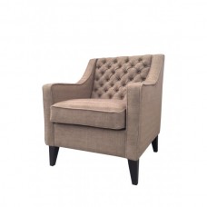 LIBERTA upholstered armchair (with buttons)